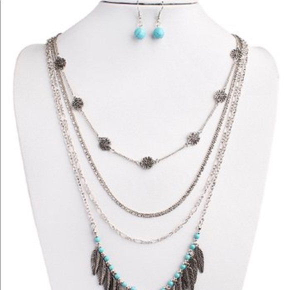 1 LEFT! Necklace and earrings set - Picture 2 of 2